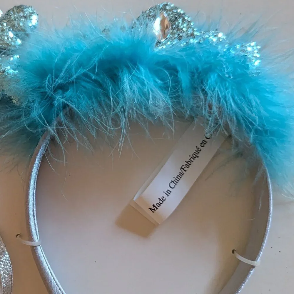 NWT Kids Snow Princess Frozen Winter Costume Snowflake Headband Wand Xmas Gift